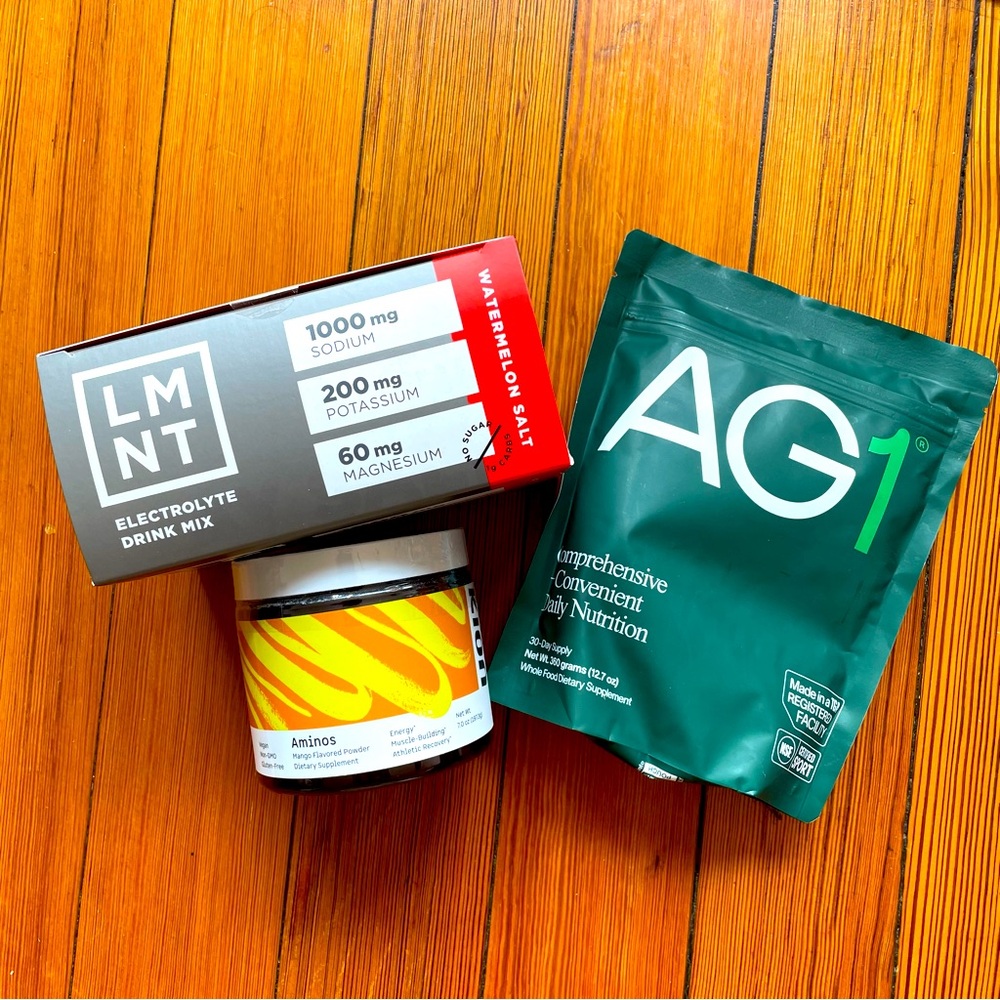 AG1 LMNT DRINK BIOHACKER HEALTH BUNDLE